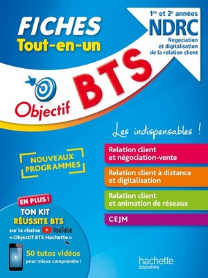 cover image of Objectif BTS NDRC-- Fiches Tout-en-un